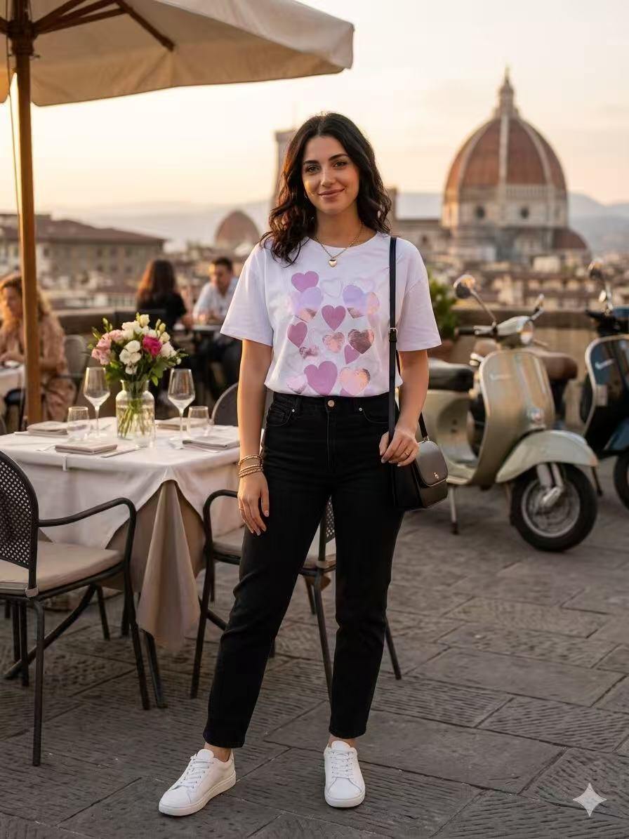 ZOT075LL Blue Leaf Cotton Top Lilac