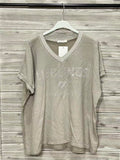ZOT030TP Cap Sleeve Cotton Top Taupe
