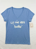 MYLBSB T-shirt Life is Beautiful Sky Blue