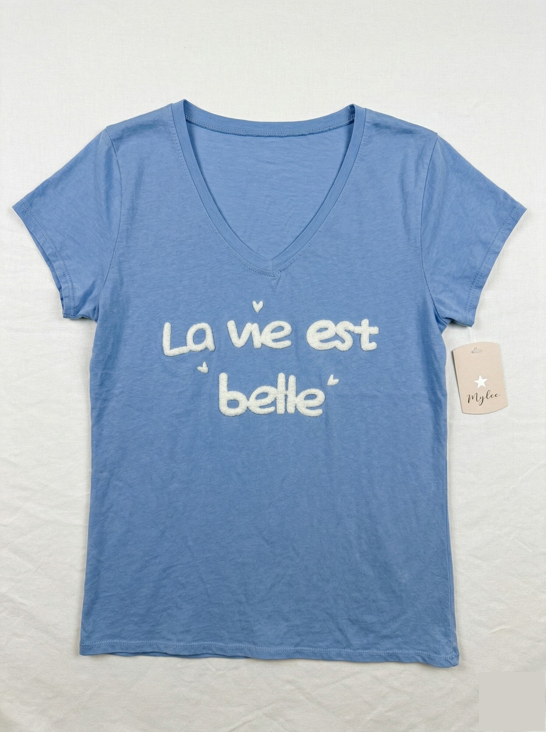 MYLBSB T-shirt Life is Beautiful Sky Blue