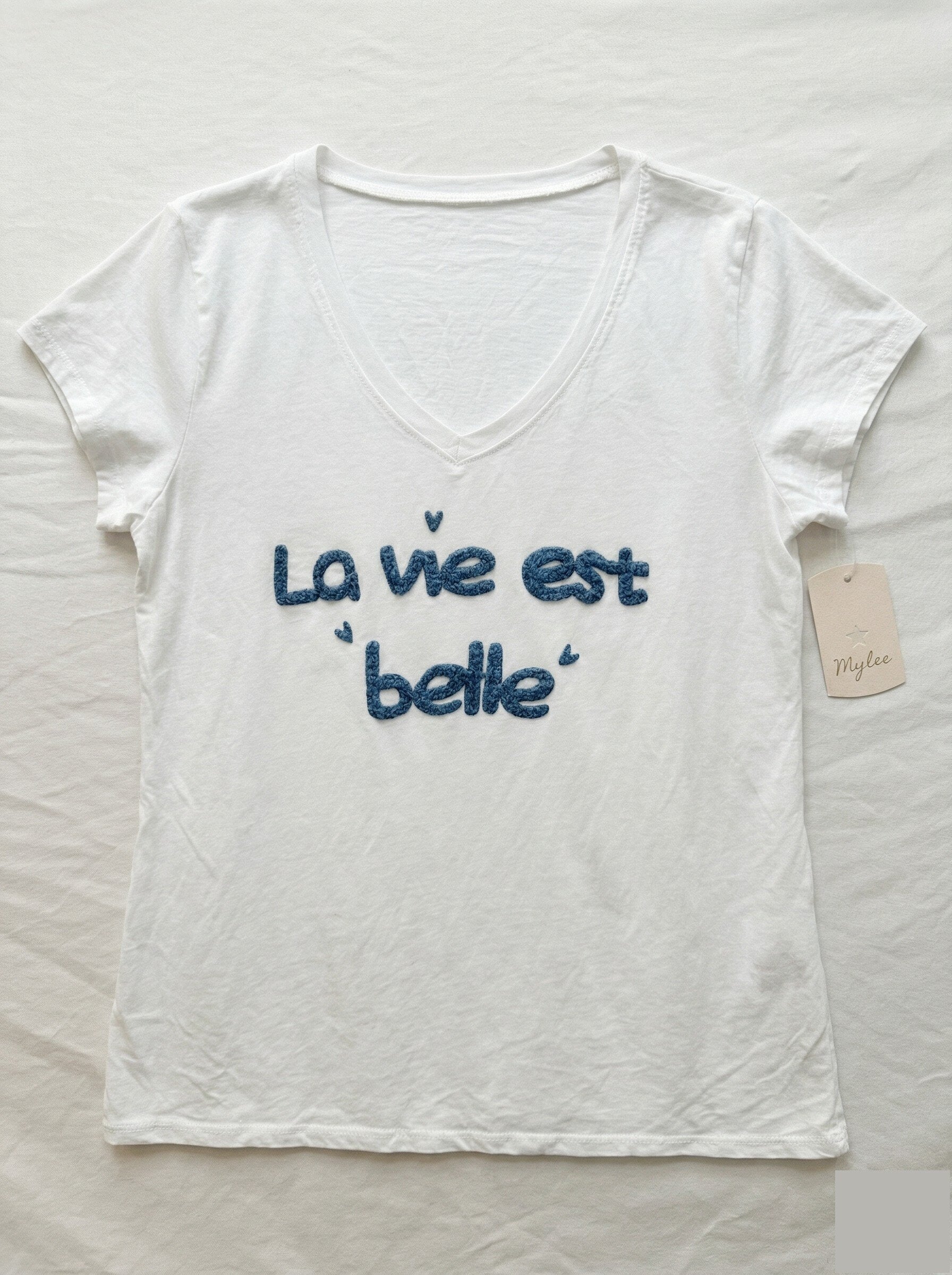 MYLBDN T-shirt Life is Beautiful Denim