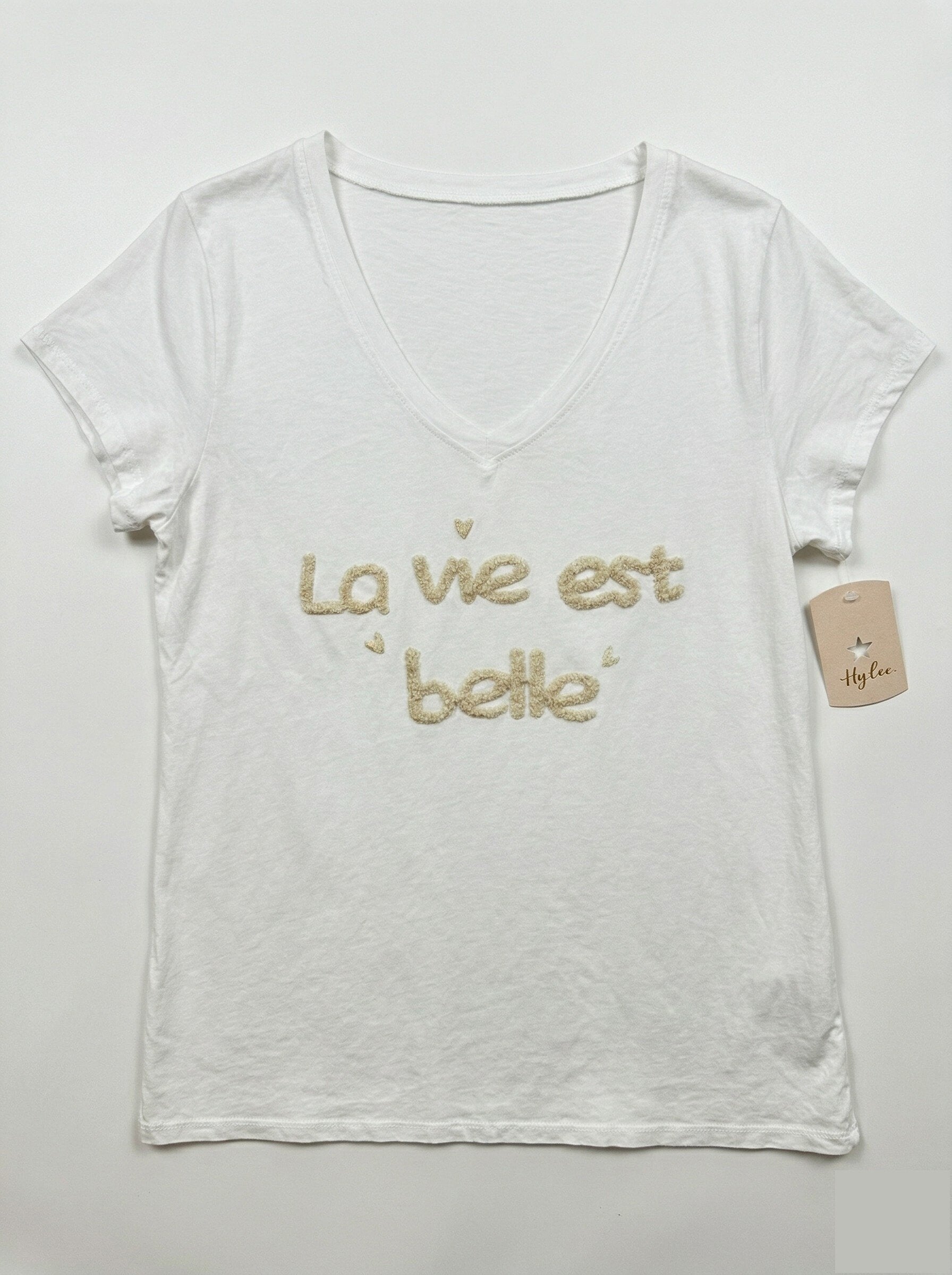 MYLBIV T-shirt Life is Beautiful Ivory