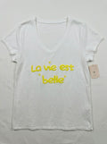 MYLBBY T-shirt Life is Beautiful Blazing Yellow