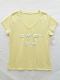 MYLBY T-shirt Life is Beautiful Yellow