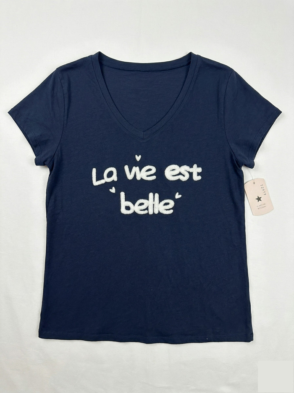 MYLBNV T-shirt Life is Beautiful Navy