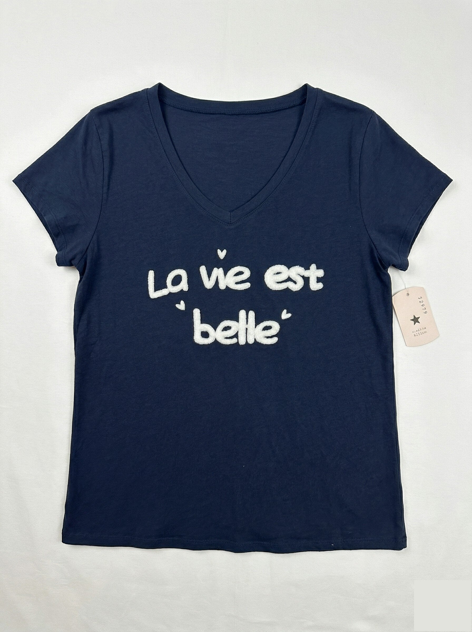 MYLBNV T-shirt Life is Beautiful Navy