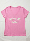 MYLBPK T-shirt Life is Beautiful Pink
