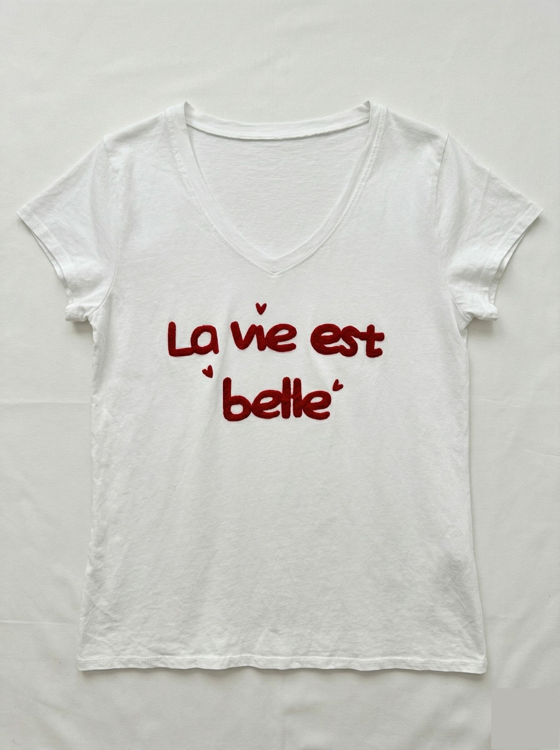 MYLBLR T-shirt Life is Beautiful Light Red