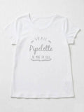 MYNRCSL Navy T-shirt Real Chatterbox Silver
