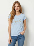 MYNRCSB Navy T-shirt Real Chatterbox Sky Blue