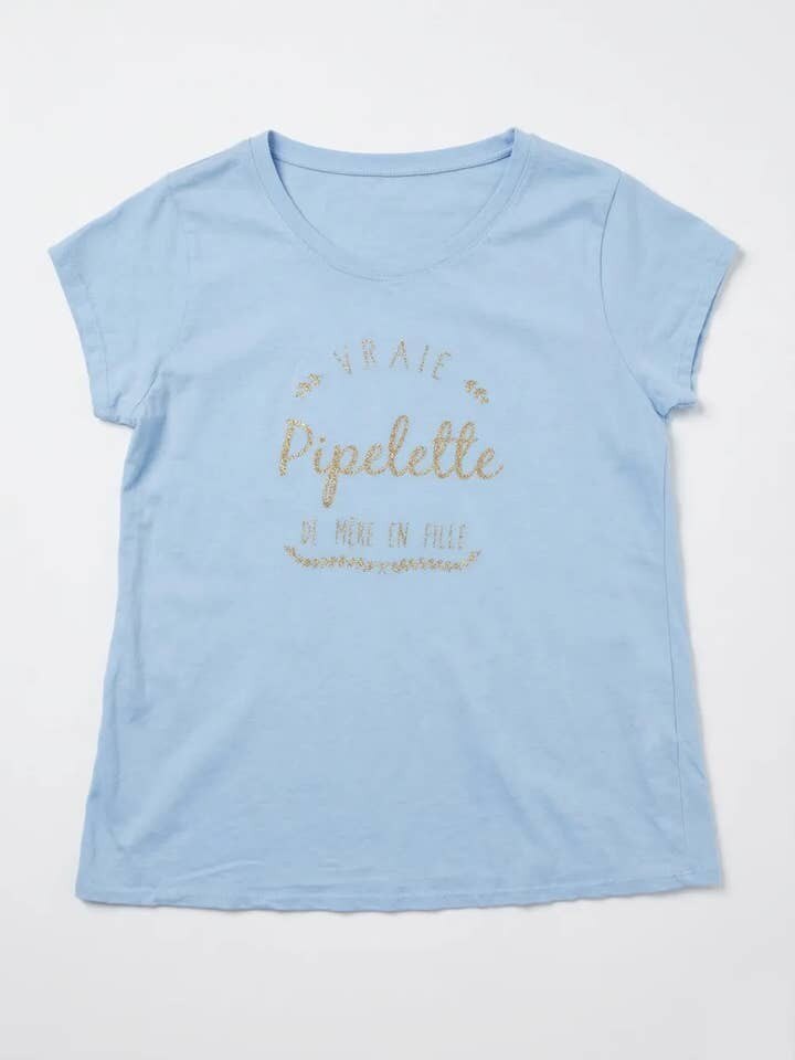 MYNRCSB Navy T-shirt Real Chatterbox Sky Blue