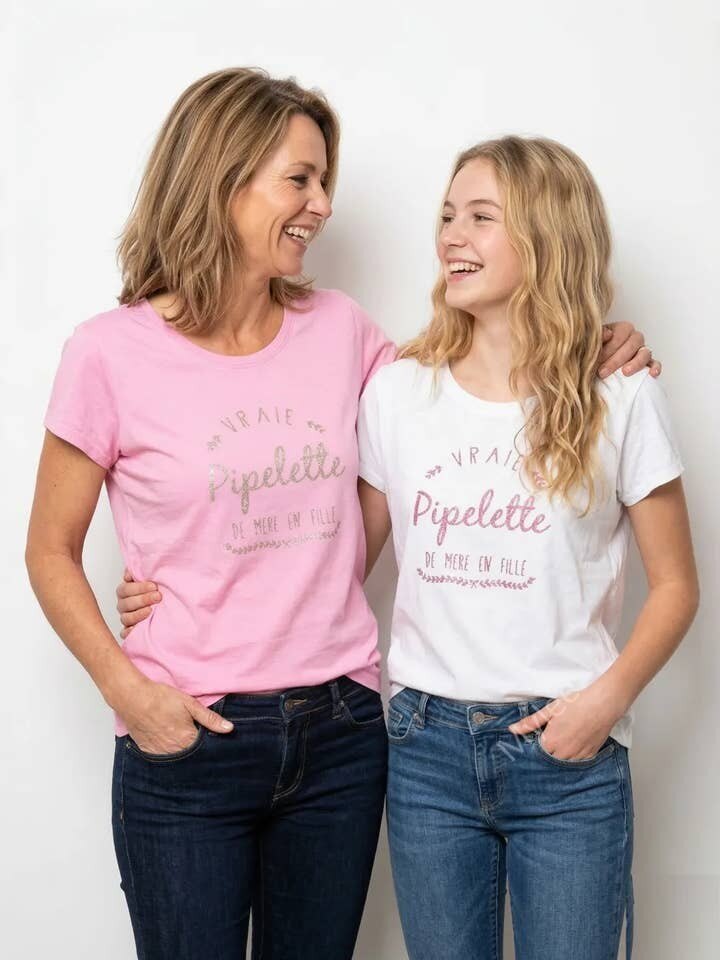 MYNRCPK Navy T-shirt Real Chatterbox Pink