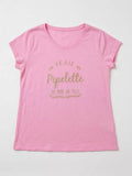MYNRCPK Navy T-shirt Real Chatterbox Pink