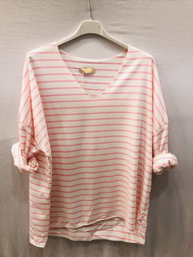 MYS2RS Striped T-shirt Rose Shadow