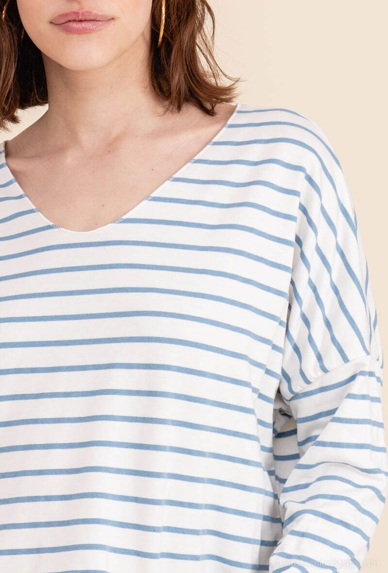MYSJN Striped T-shirt Jeans