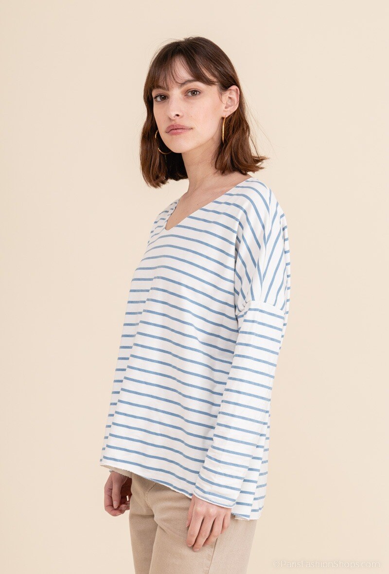MYSJN Striped T-shirt Jeans