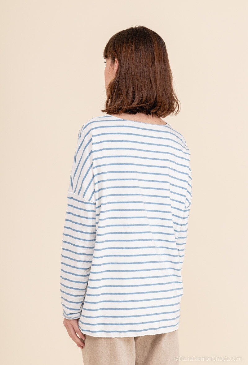 MYSJN Striped T-shirt Jeans