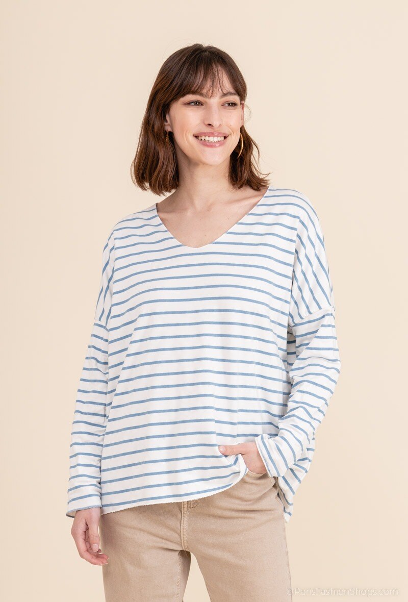 MYSJN Striped T-shirt Jeans