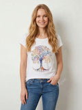 MYTLPW Tree of Life Pattern T-shirt White