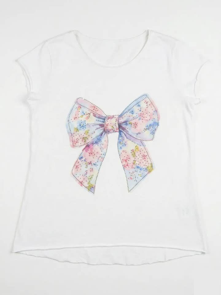 MYBTW Bow Tie T-shirt White