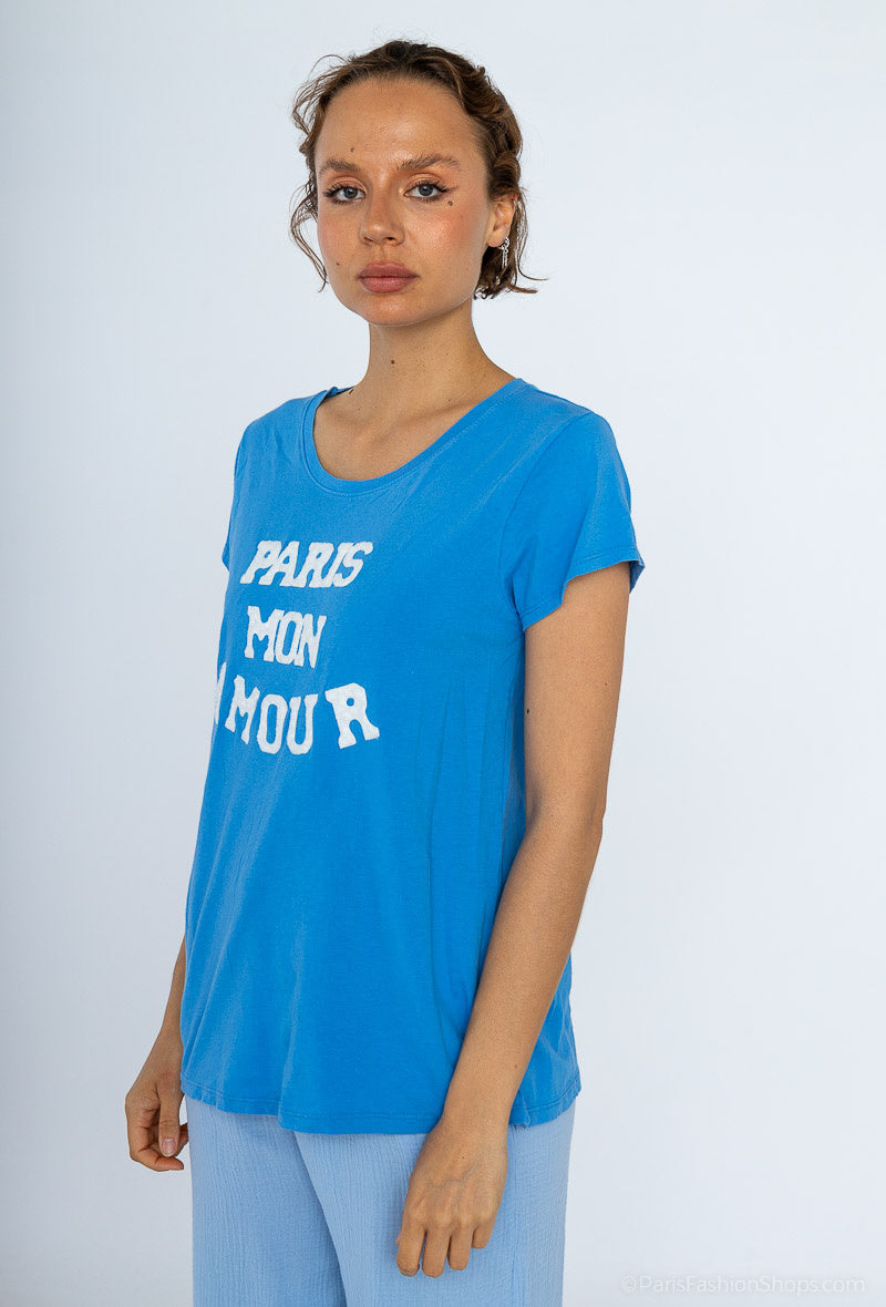 MYPMABL Paris My Love T-shirt Blue
