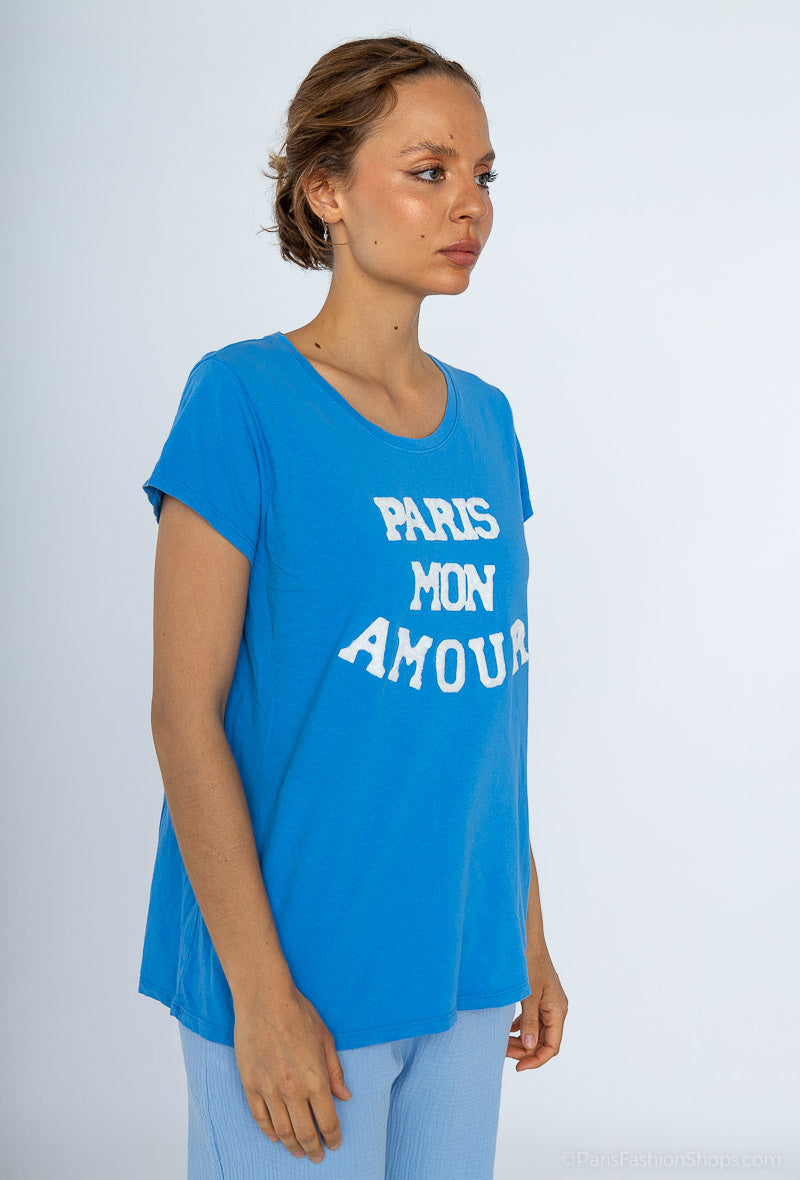 MYPMABL Paris My Love T-shirt Blue