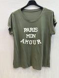MYPMAKK Paris My Love T-shirt Kaki
