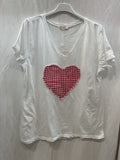 MYPAHIVR Patchwork T-shirt at heart in Vichy Red