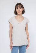 MYPACBG T-shirt Fish Collar Beige