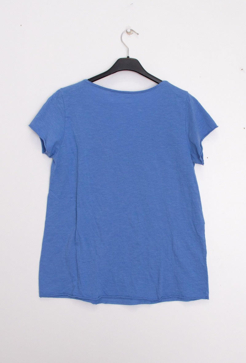 MYPACBL T-shirt Fish Collar Blue