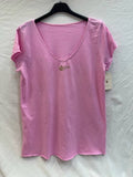 MYPACRS T-shirt Fish Collar Rose Shadow