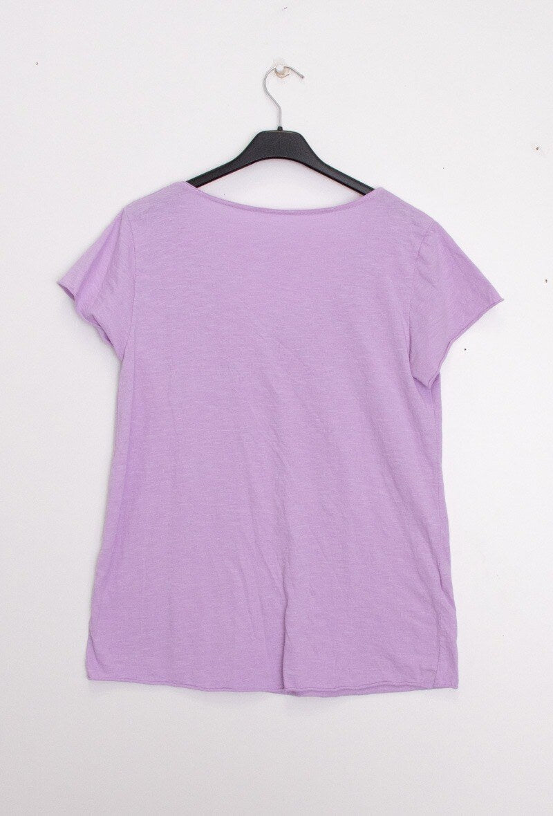 MYPACLI T-shirt Fish Collar Lilac