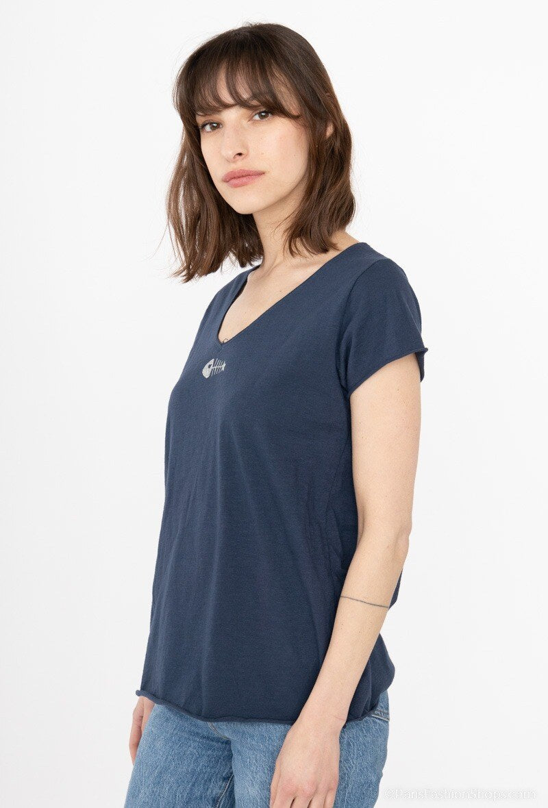 MYPACNV T-shirt Fish Collar Navy