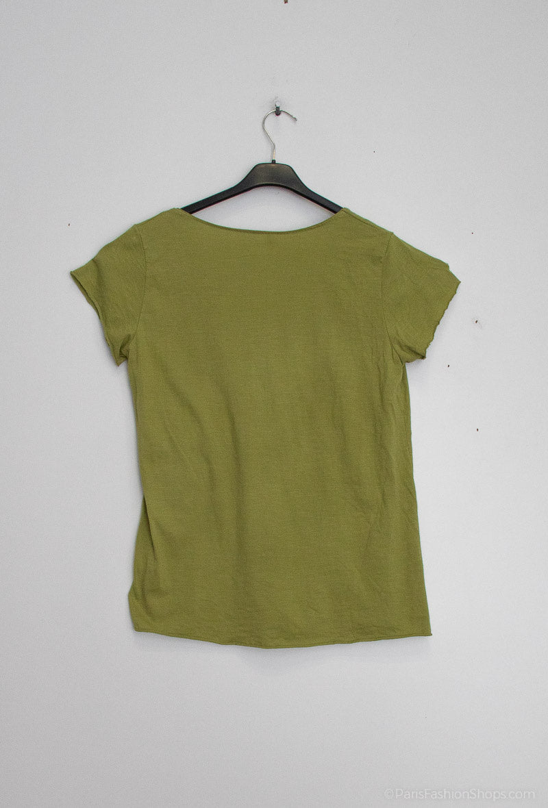 MYPACGF T-shirt Fish Collar Green Flash
