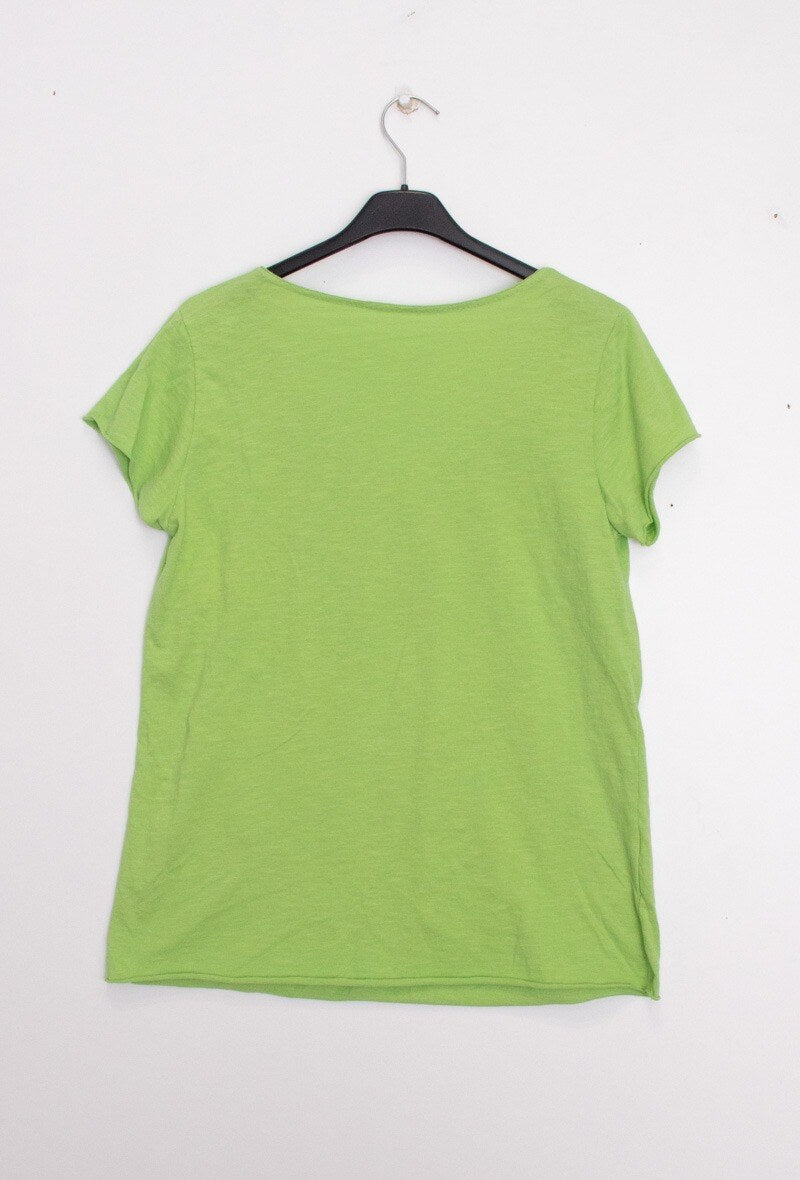 MYPACLMG T-shirt Fish Collar Lime Green
