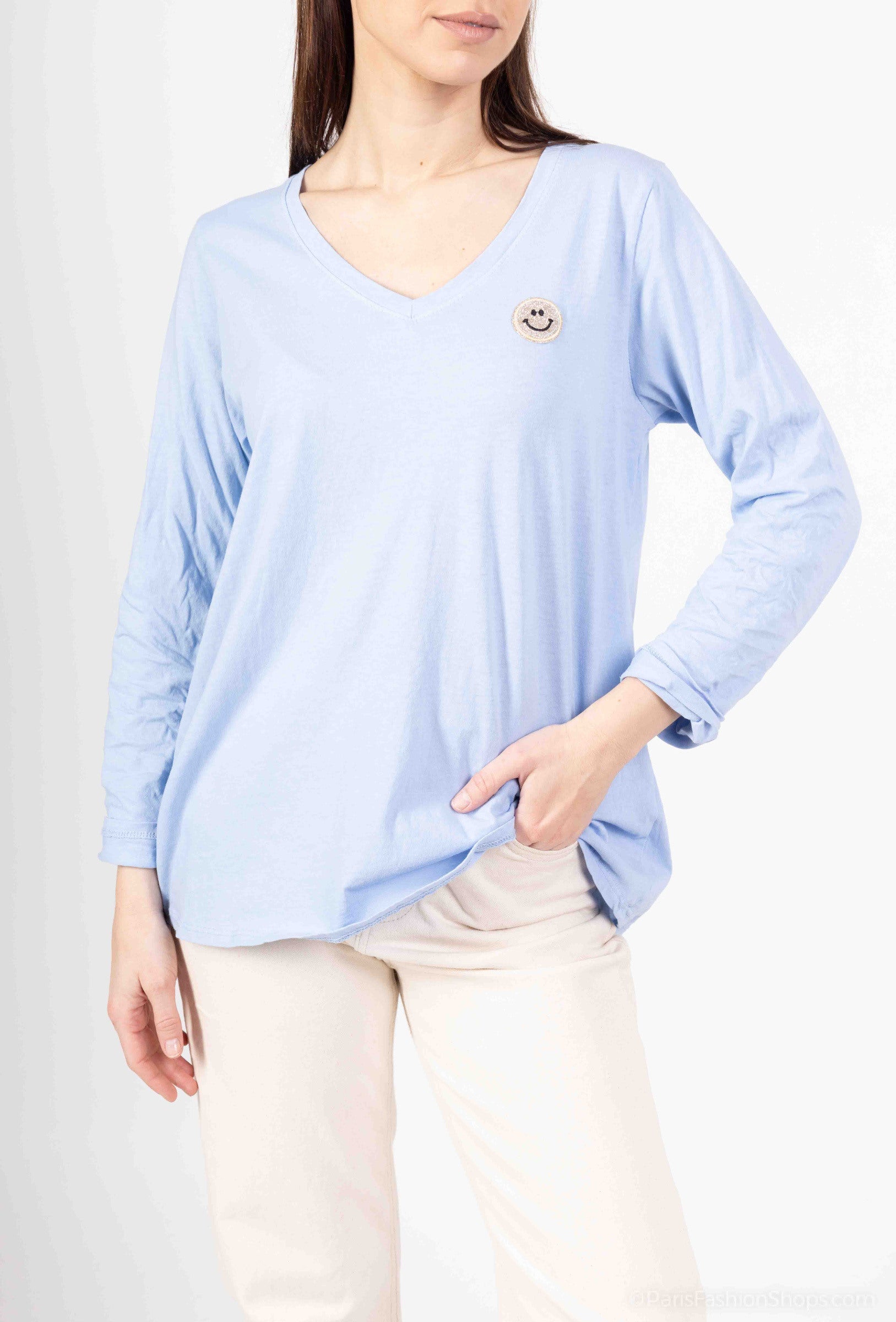 MYSSB Smiley T-shirt Sky Blue