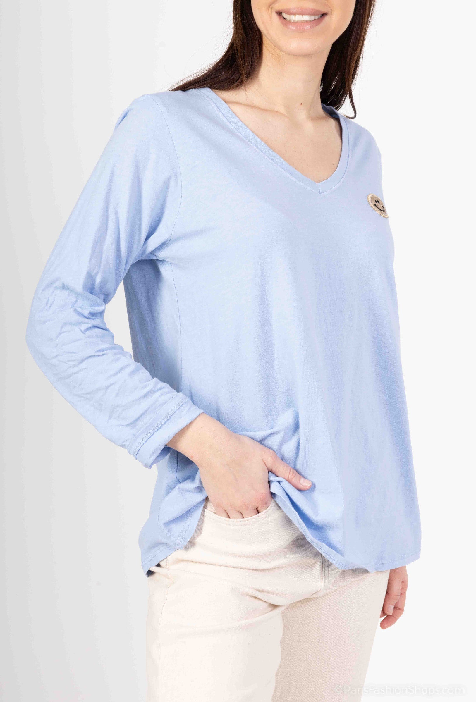 MYSSB Smiley T-shirt Sky Blue