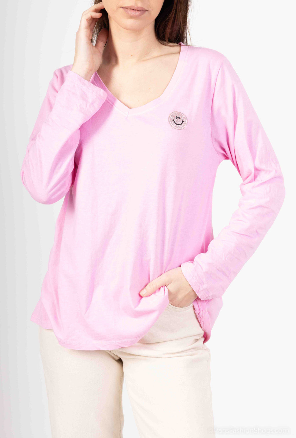 MYSRS Smiley T-shirt Rose Shadow