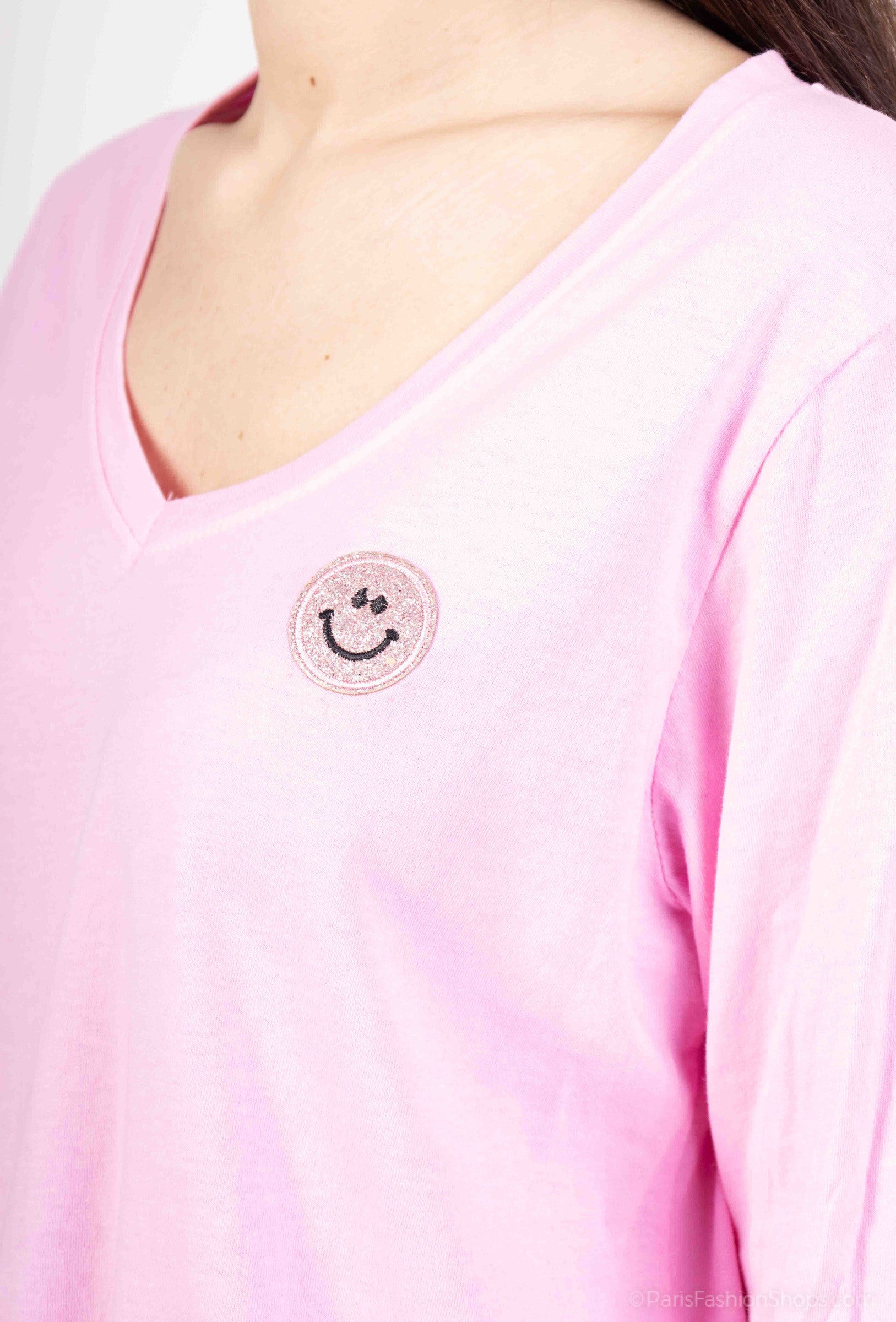 MYSRS Smiley T-shirt Rose Shadow