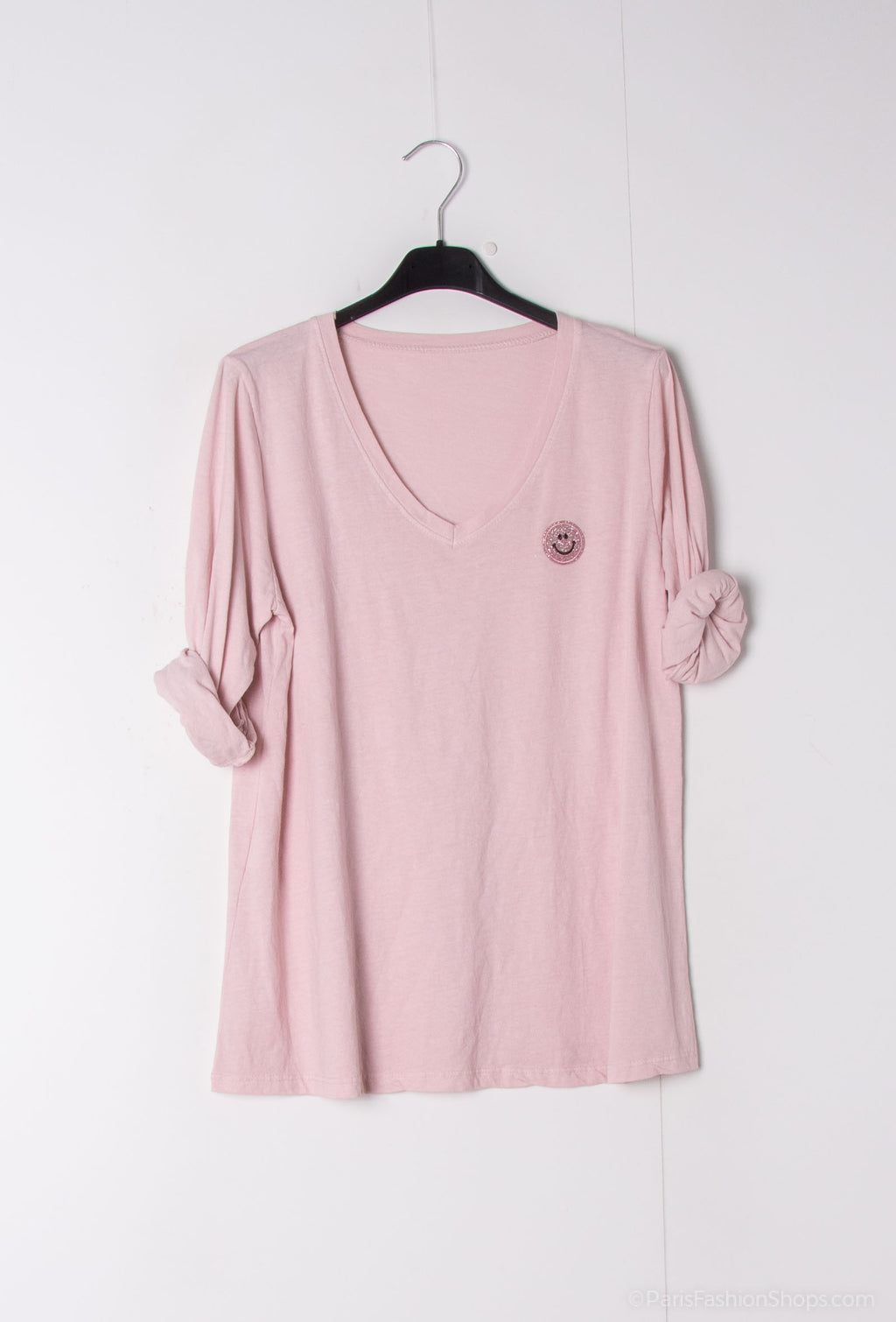 MYSNU Smiley T-shirt Nude