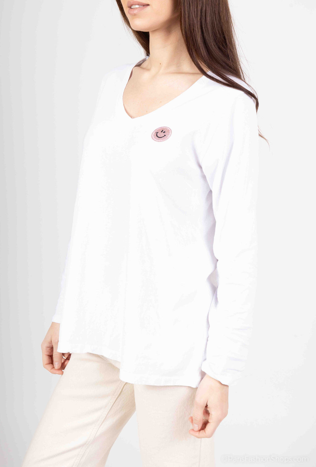 MYSPK Smiley T-shirt Pink