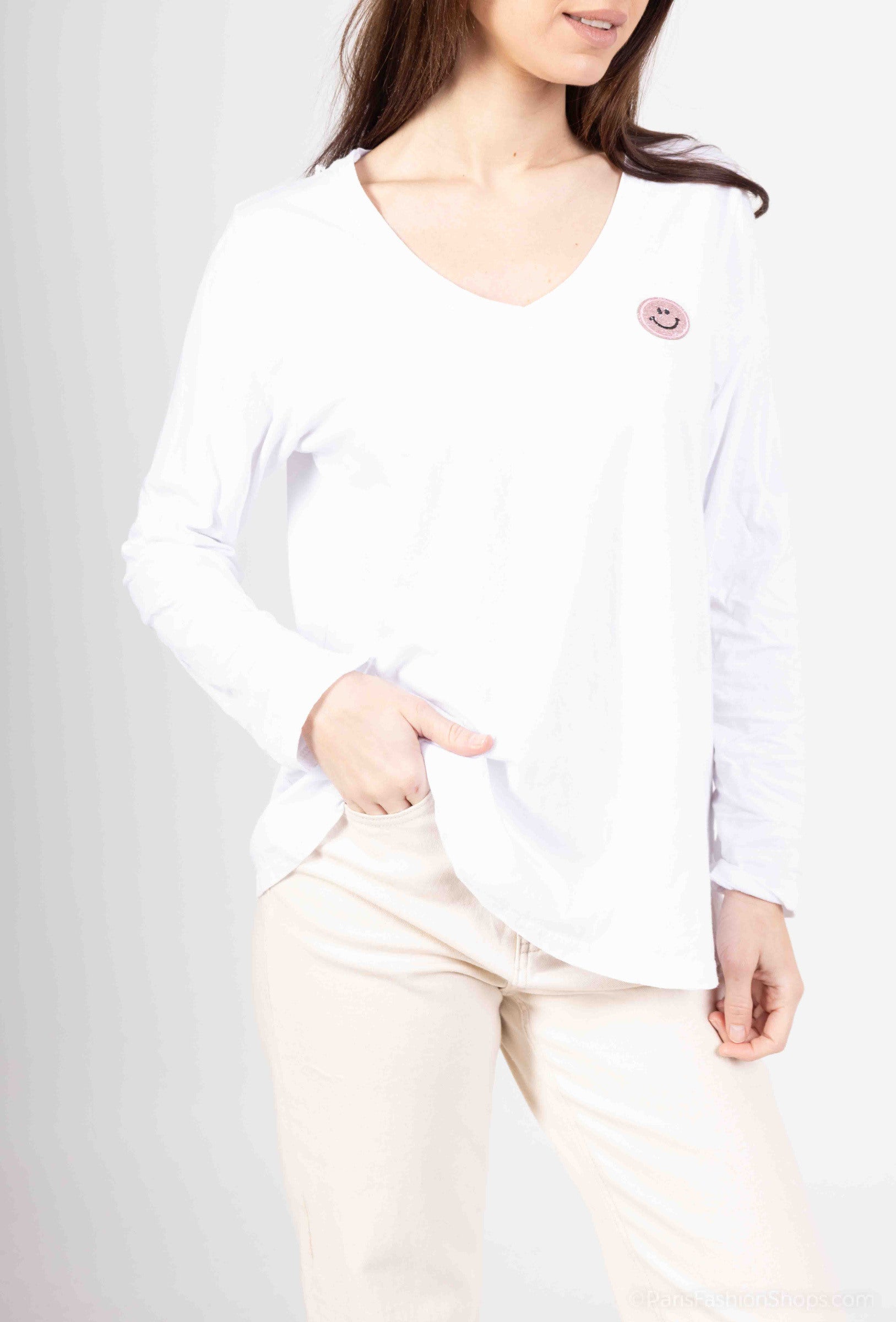 MYSPK Smiley T-shirt Pink