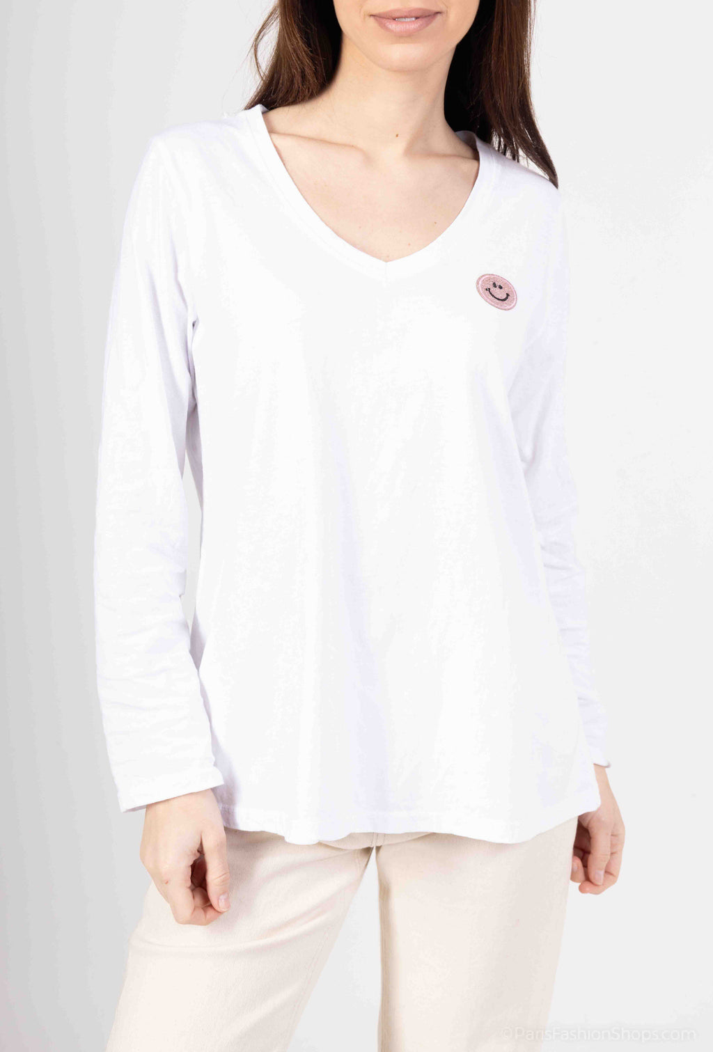 MYSPK Smiley T-shirt Pink
