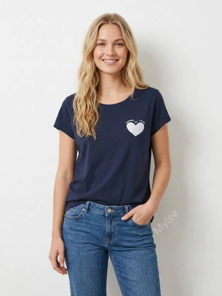 MYSLNV Summer of Love T-shirt Navy