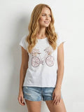 MYPBW Pink Bicycle T-shirt White