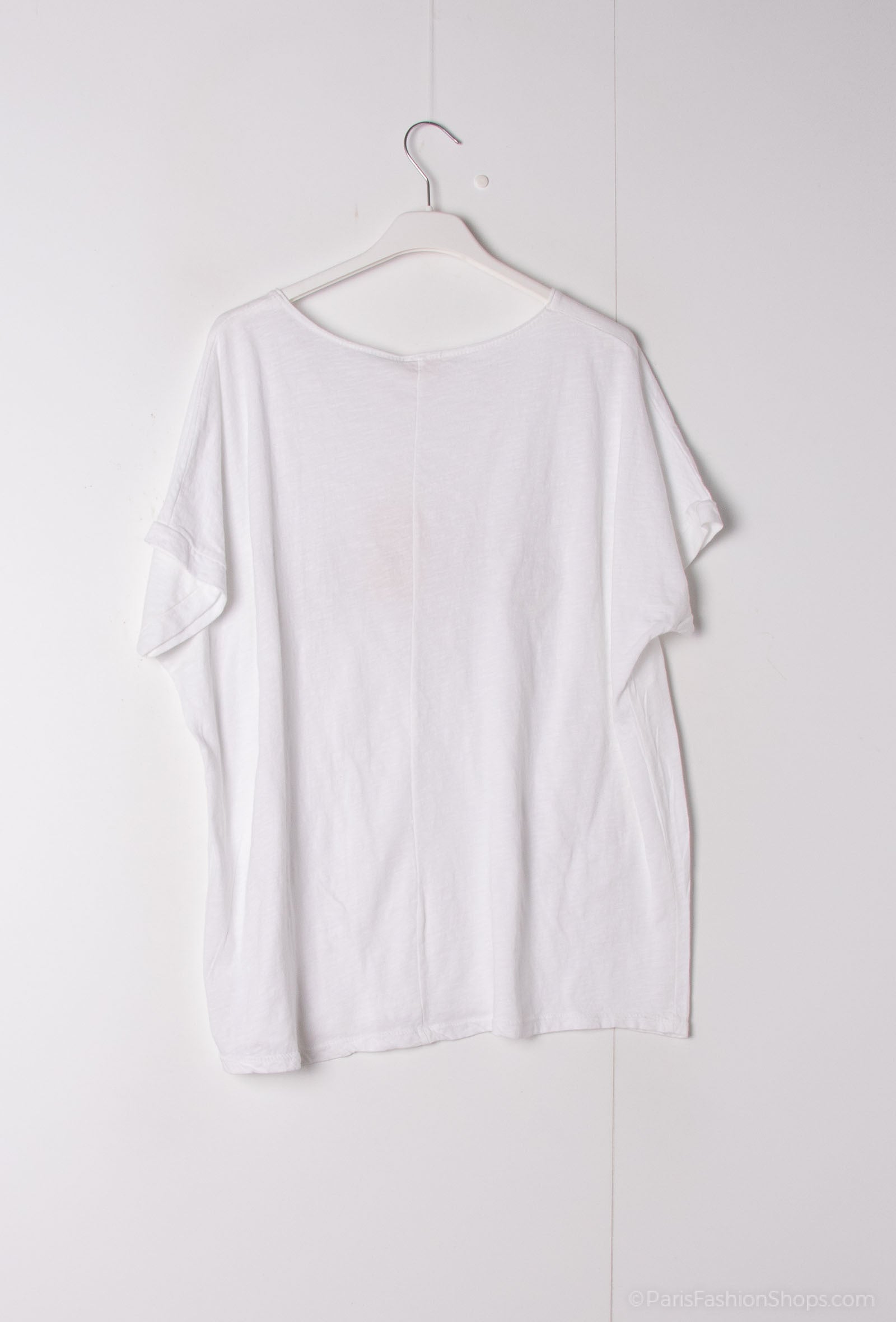 MYWGPFPKK Weekend T-shirt with glitter printed flower printed Kaki