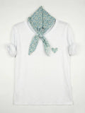 MYHPTLSCE Heart Pattern Top and Liberty Scarf Celadon