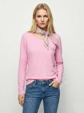 MYHPTLSPK Heart Pattern Top and Liberty Scarf Pink