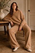 LU1 Camel Oversize Knit Set