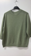 VCOL Super Soft Cozy Sweater Olive Green